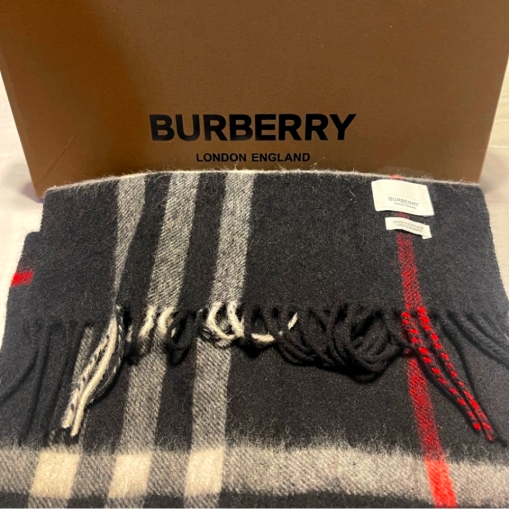 Black Burberry Scarf